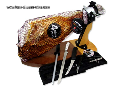 Professional Ham Carving Kit - Pure Iberico Ham de Bellota Fermín 4 Years