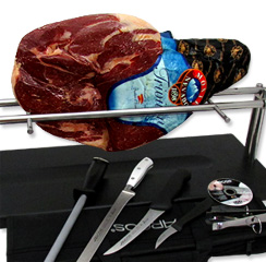 Professional Ham Carving Kit - Serrano Ham Monte Nevado Boneless