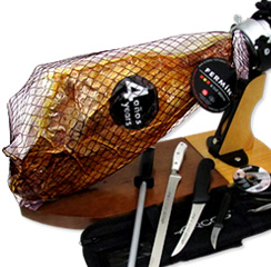 Professional Ham Carving Kit - Pure Iberico Ham de Bellota Fermín 4 Years